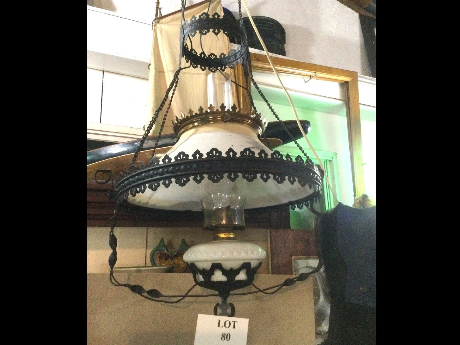 Hanging Oil Lamp Chandelier
