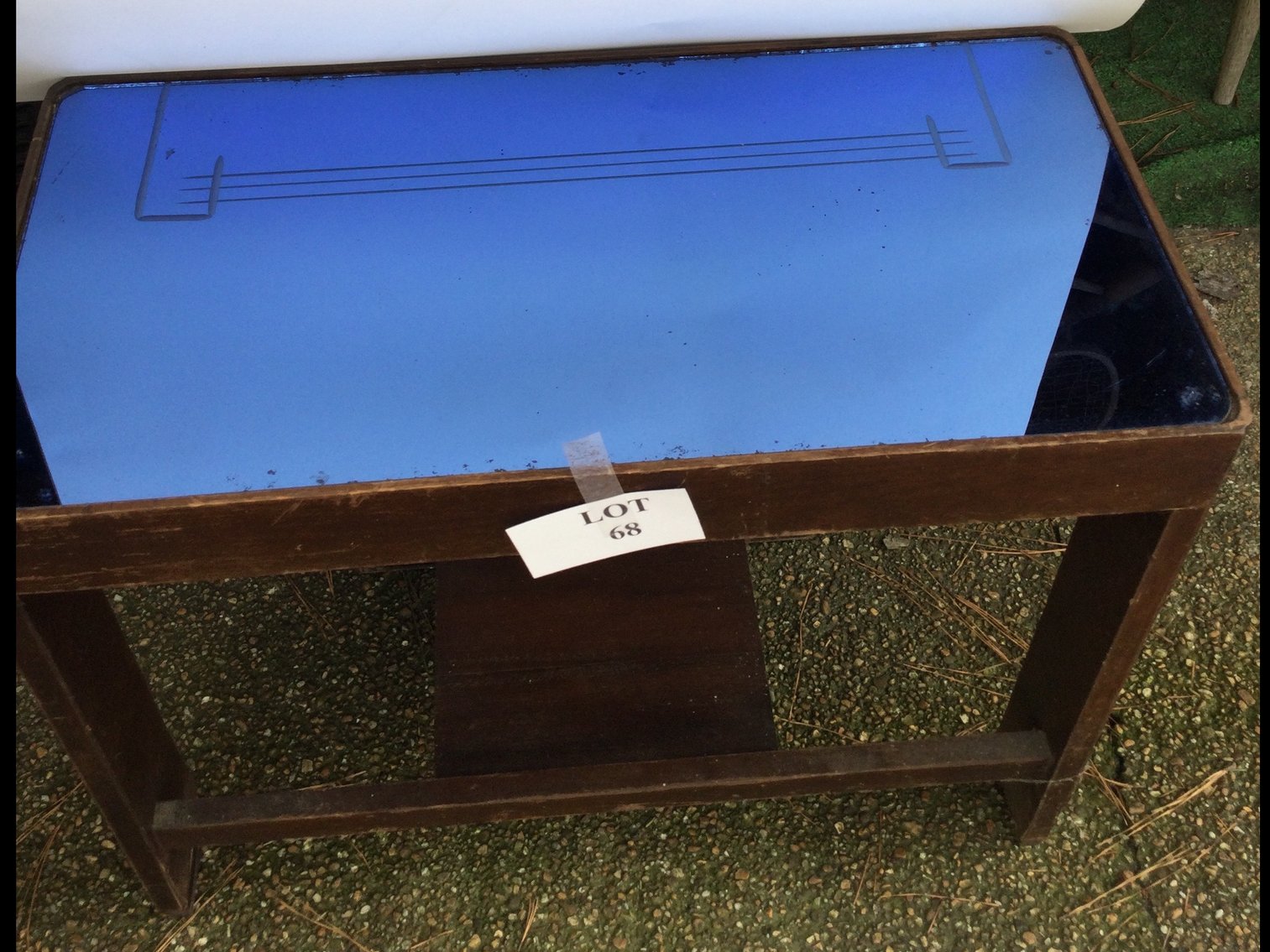 Mirror Top Side Table