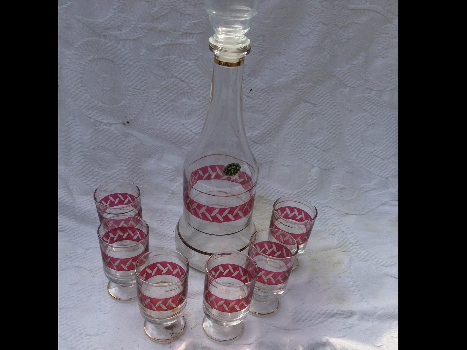 Decanter and Stemware