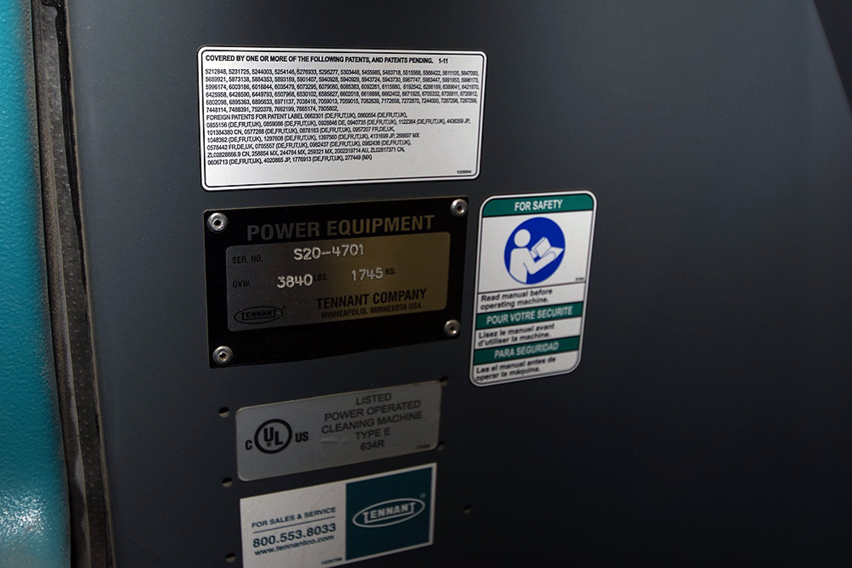 Image for Tennant Sweepmax S20 riding floor sweeper