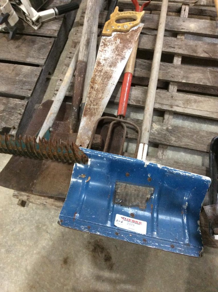 Shovels, Handsaw, Fork