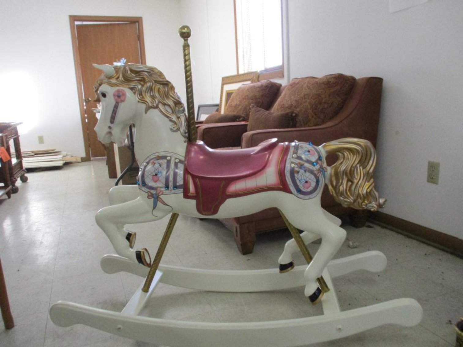 S&S Woodcarvers Carousel Rocking Horse