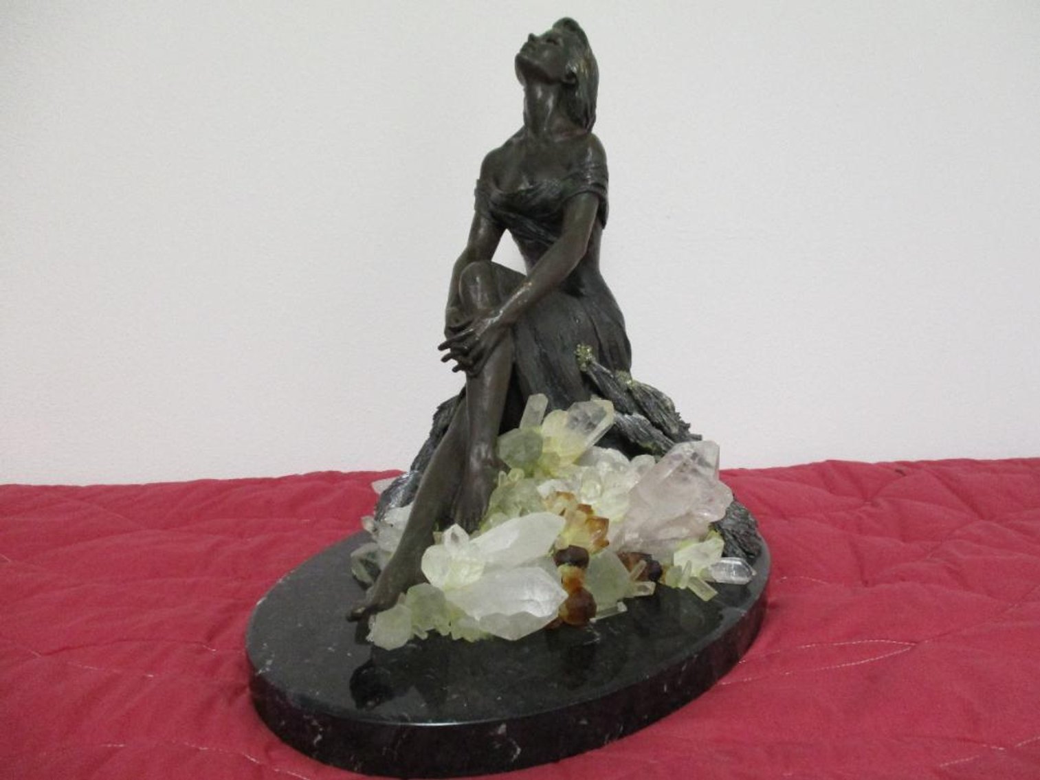 "Young Lady in Love" Bronze Statue