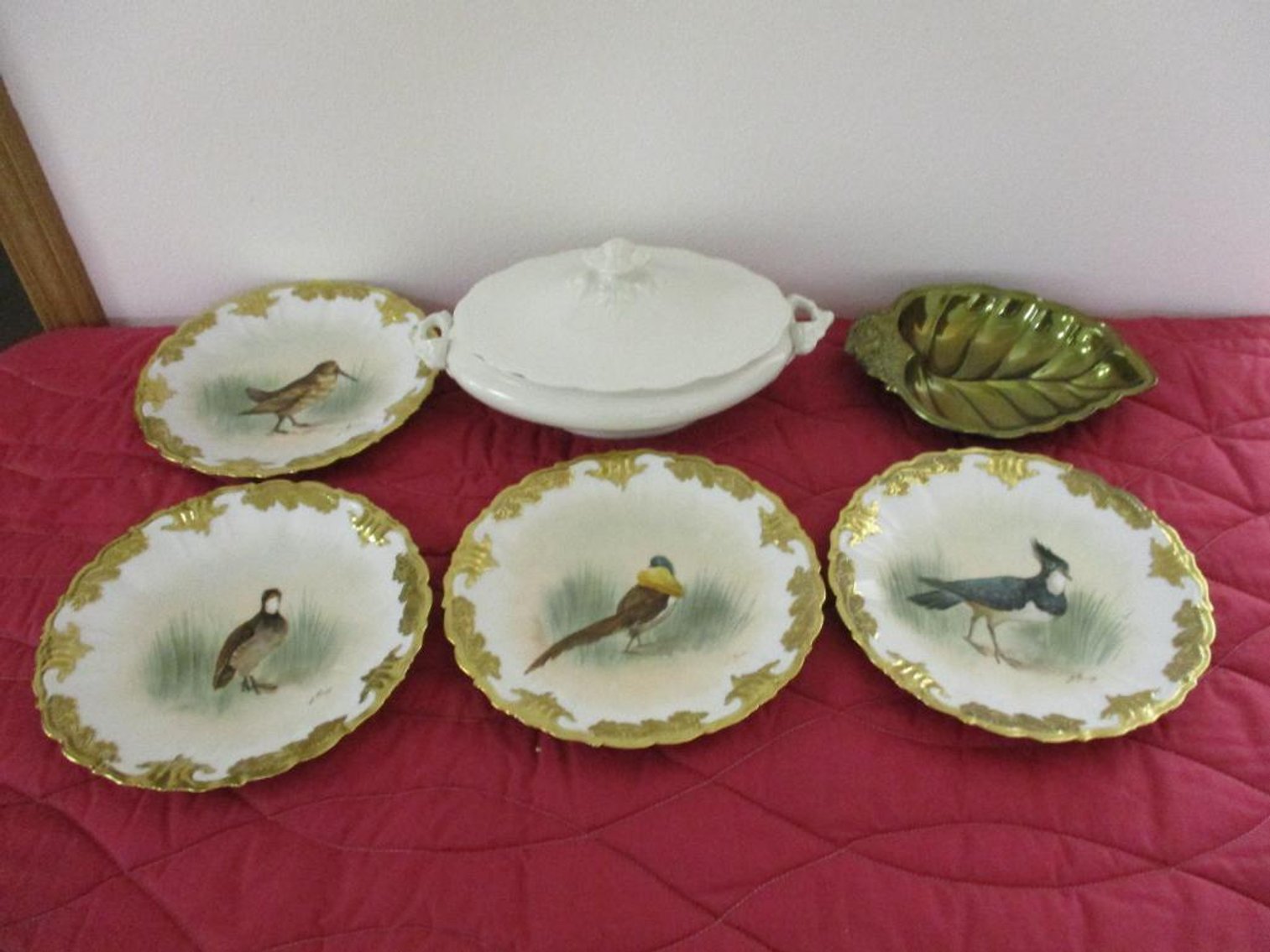 LS&S Limoges France Bird Plates