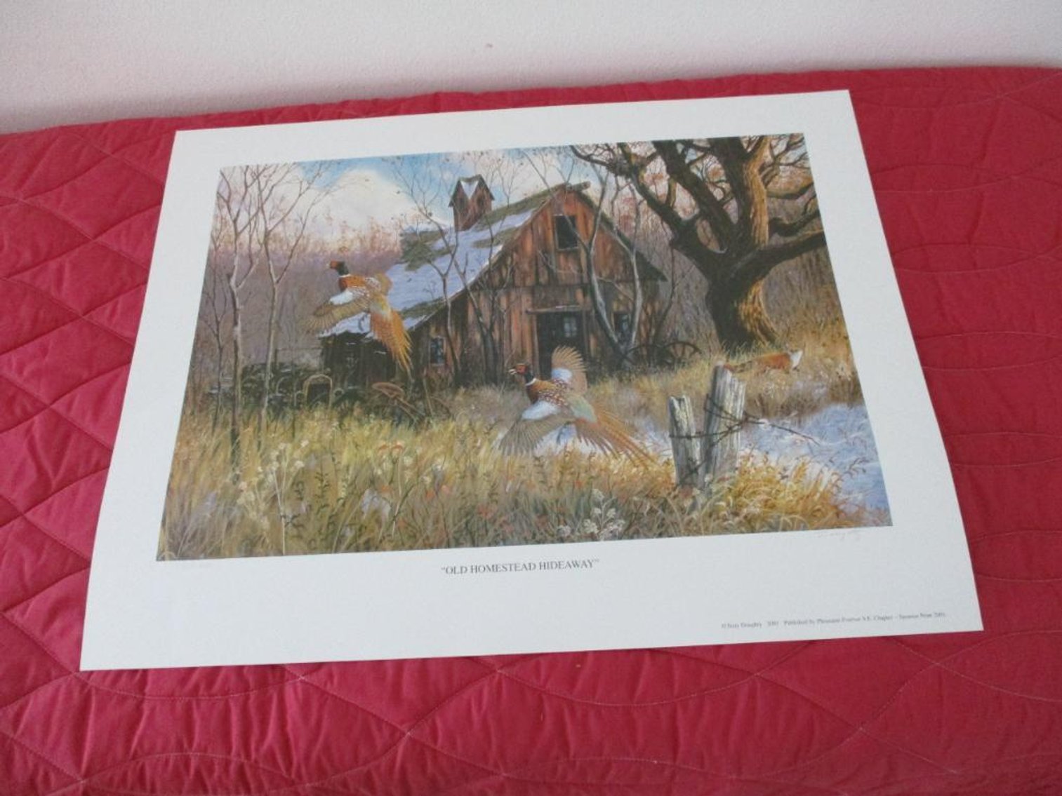 (4) Pheasants Forever Prints