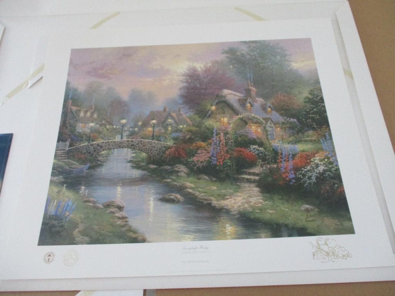 Thomas Kinkade "Lamp Light Bridge"