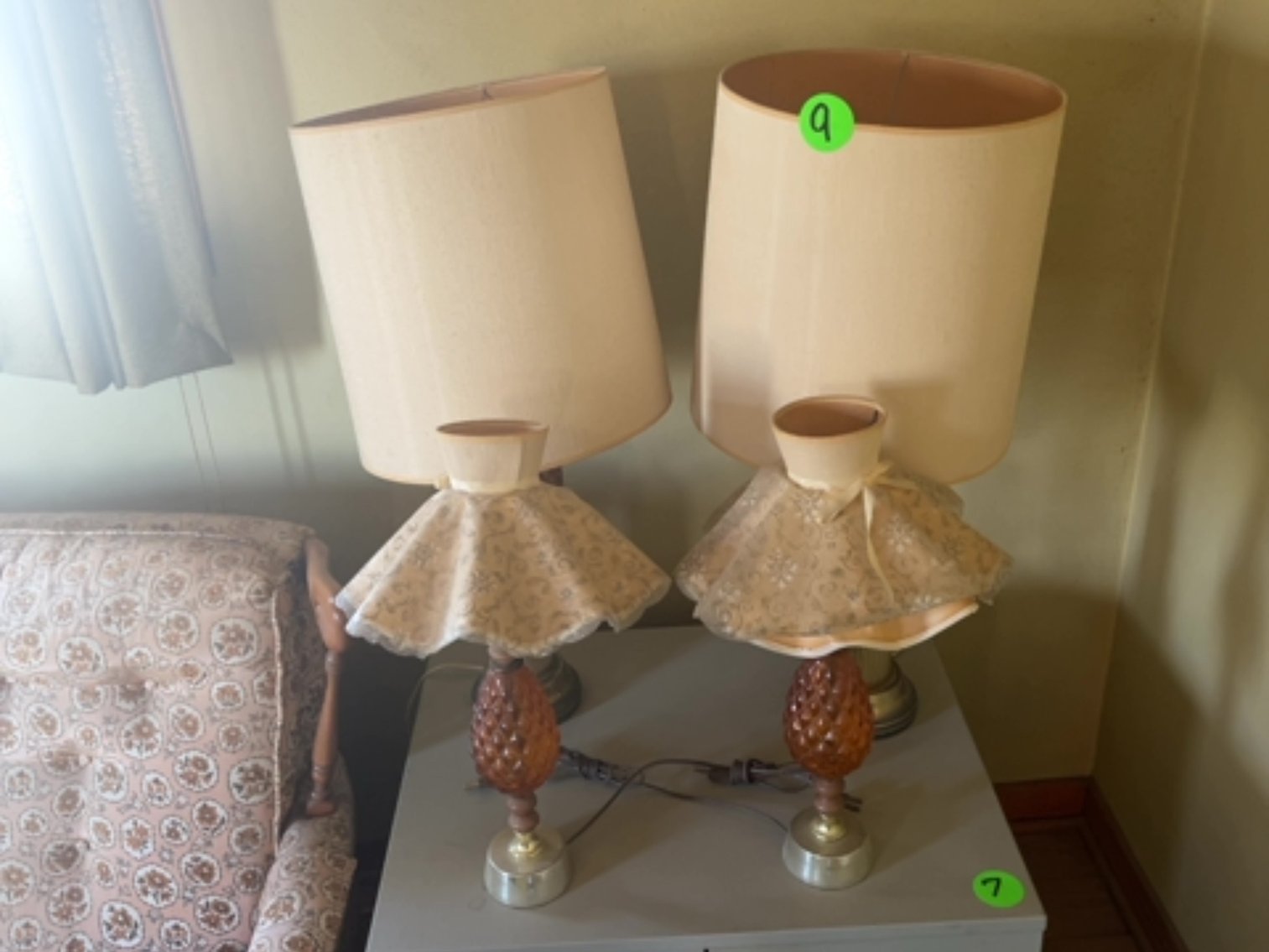 Amber Glass Lamps