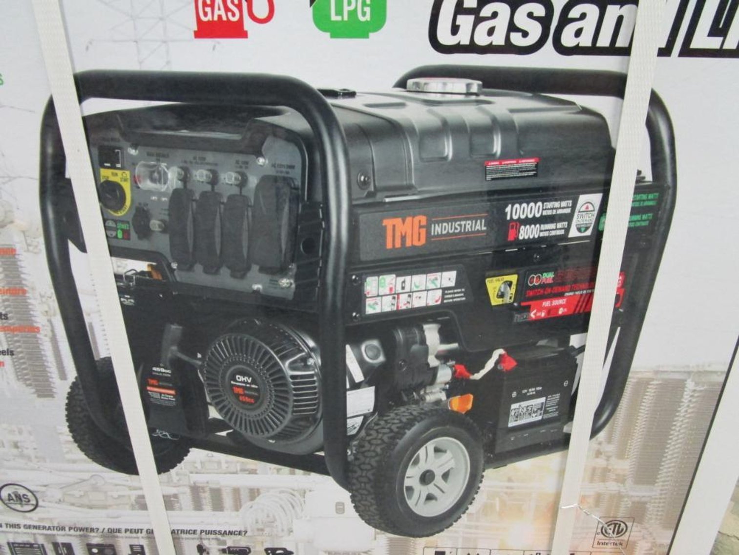 TMG 10,000 Watt Duel Fuel Generator, Model# TMG-10000GE