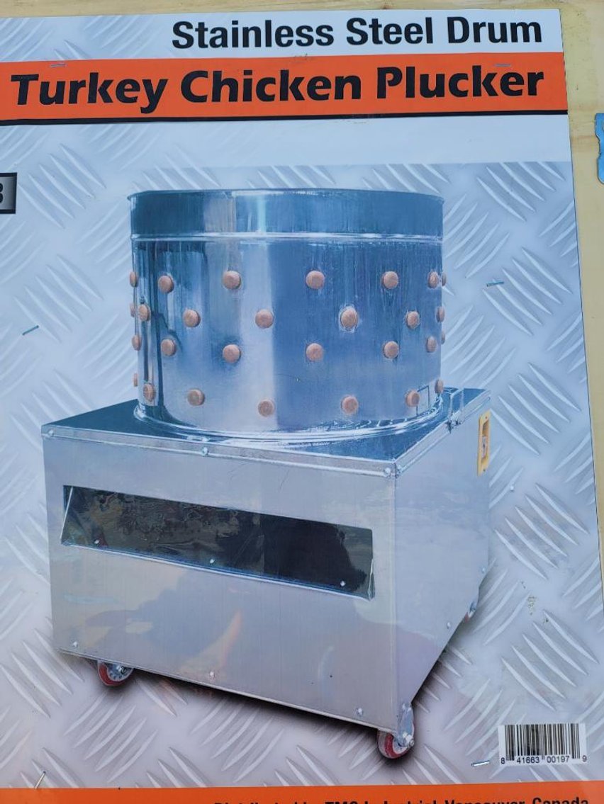 TMG 23" Turkey/Chicken Plucker with Stainless Steel Drum, Model# TMG-CP23