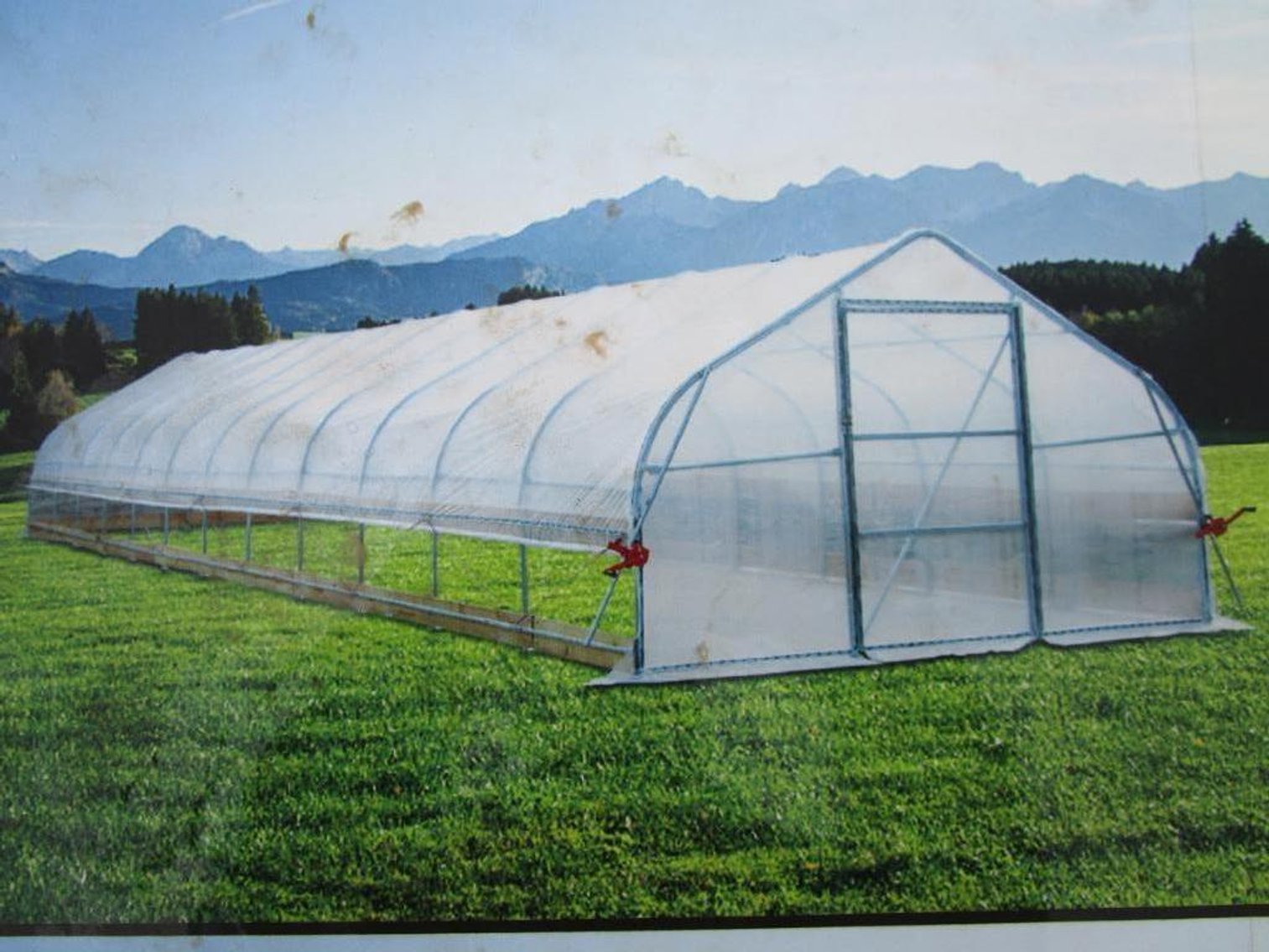 TMG 12 x 60 Tunnel Greenhouse Grow Tent with 6mm EVA Plastic Film, Model #TMG-GH1260