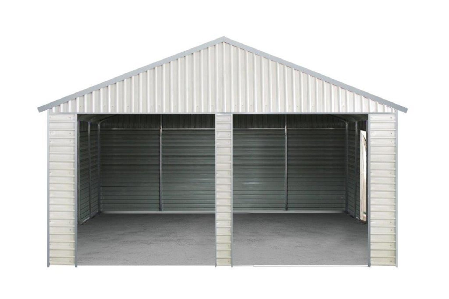 TMG 21' x 19' Double Garage Metal Shed, Model# TMG-MS2119