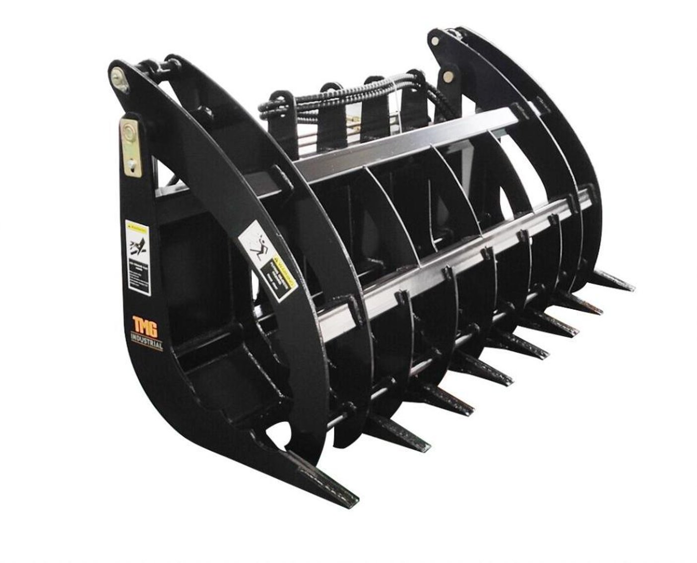 TMG Skid Steer Mount 72" Root Rake Grapple, Model# TMG-RG72