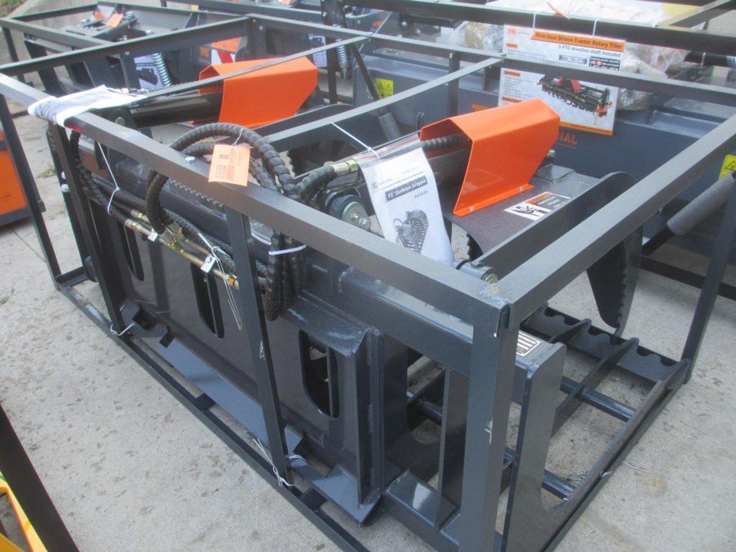 TMG 72" Skid Steer Rock Skeleton Grapple,  Model # TMG-SG72