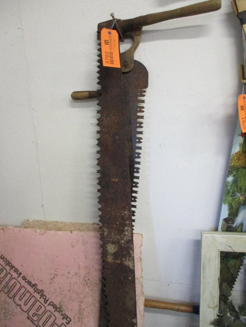 (2) Vintage Cross Cut Saws (G)