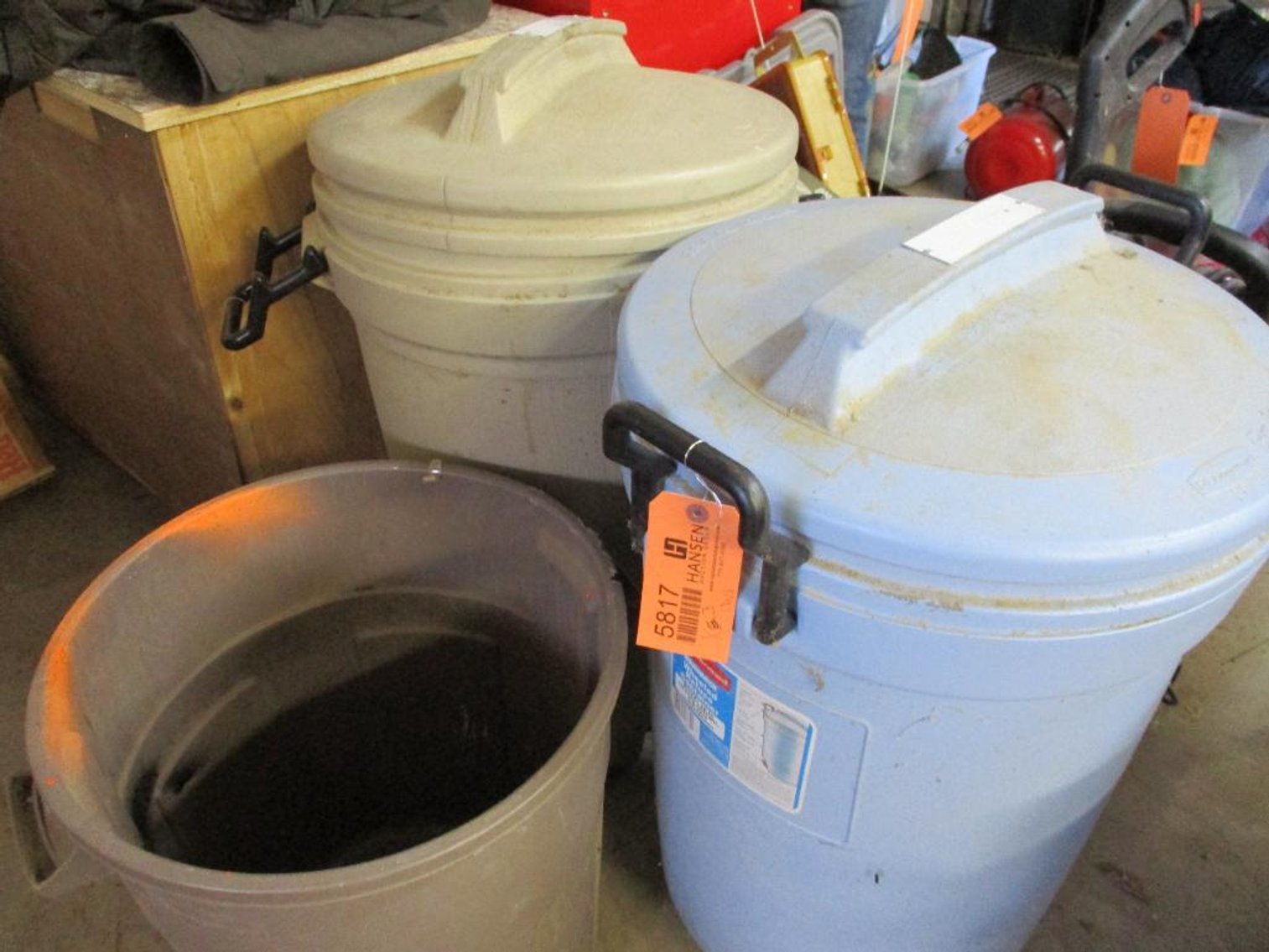 (3) Garbage Cans (G)