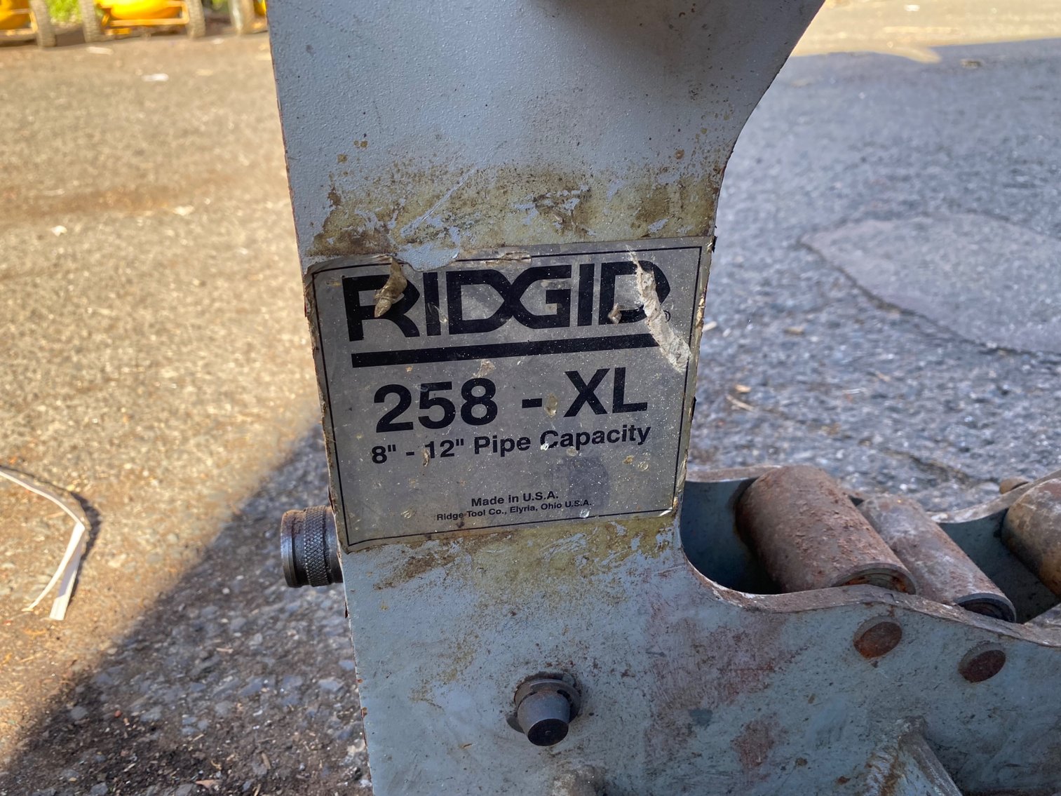 Image for Ridgid 258-XL Power Pipe Cutter 8”-12” w/ Pneumatic Foot Pedal