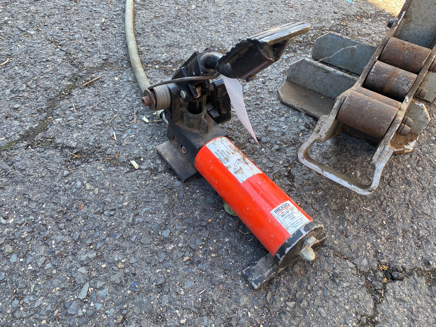 Image for Ridgid 258-XL Power Pipe Cutter 8”-12” w/ Pneumatic Foot Pedal