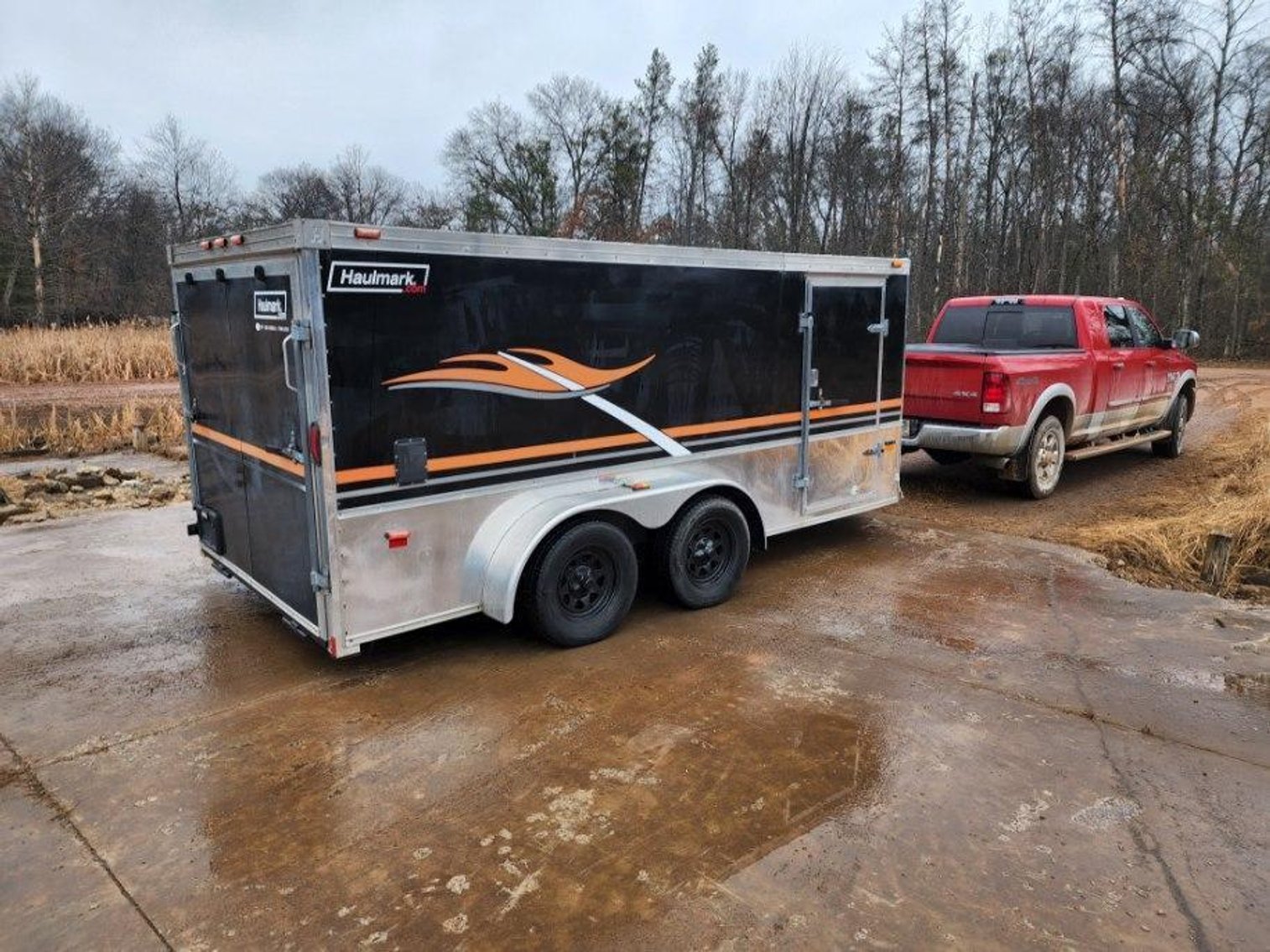 2007 Haulmark 18 foot Enclosed Trailer - VIN 16HPB14247H161562 (Located in Friendship, WI)