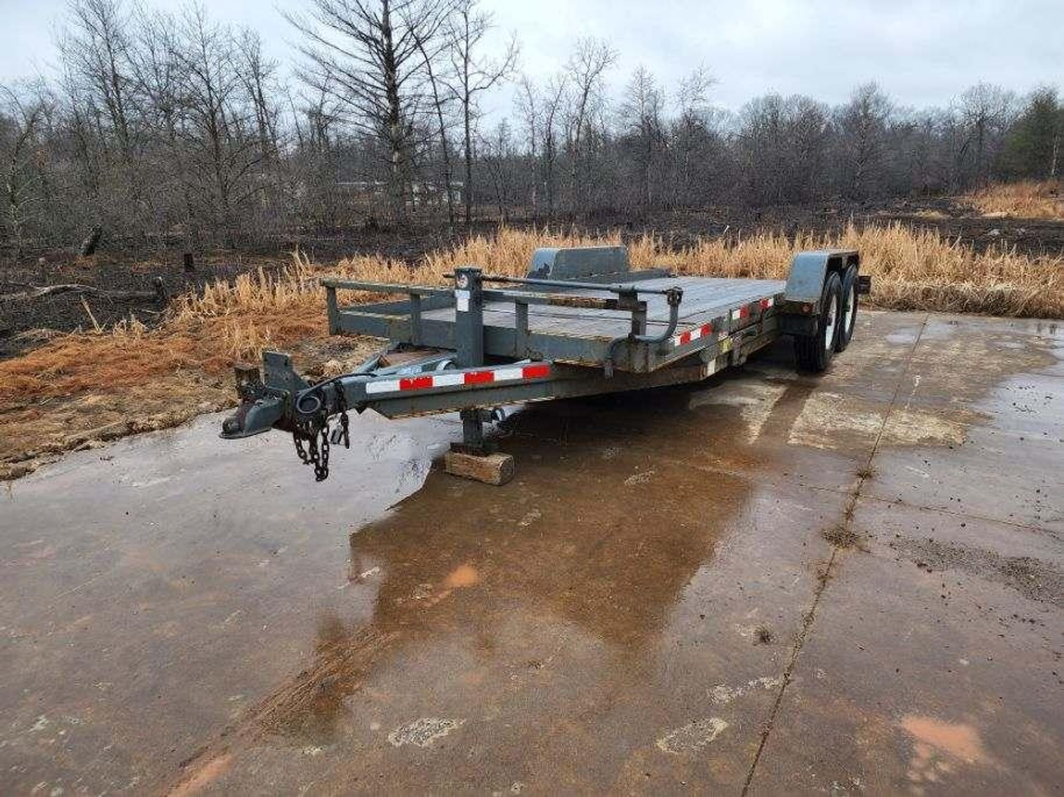 2007 Behnke 20' Car/Equipment Hauling Tilt Bed Trailer - VIN 4L5SA22277F013989  (Located in Friendship, WI)