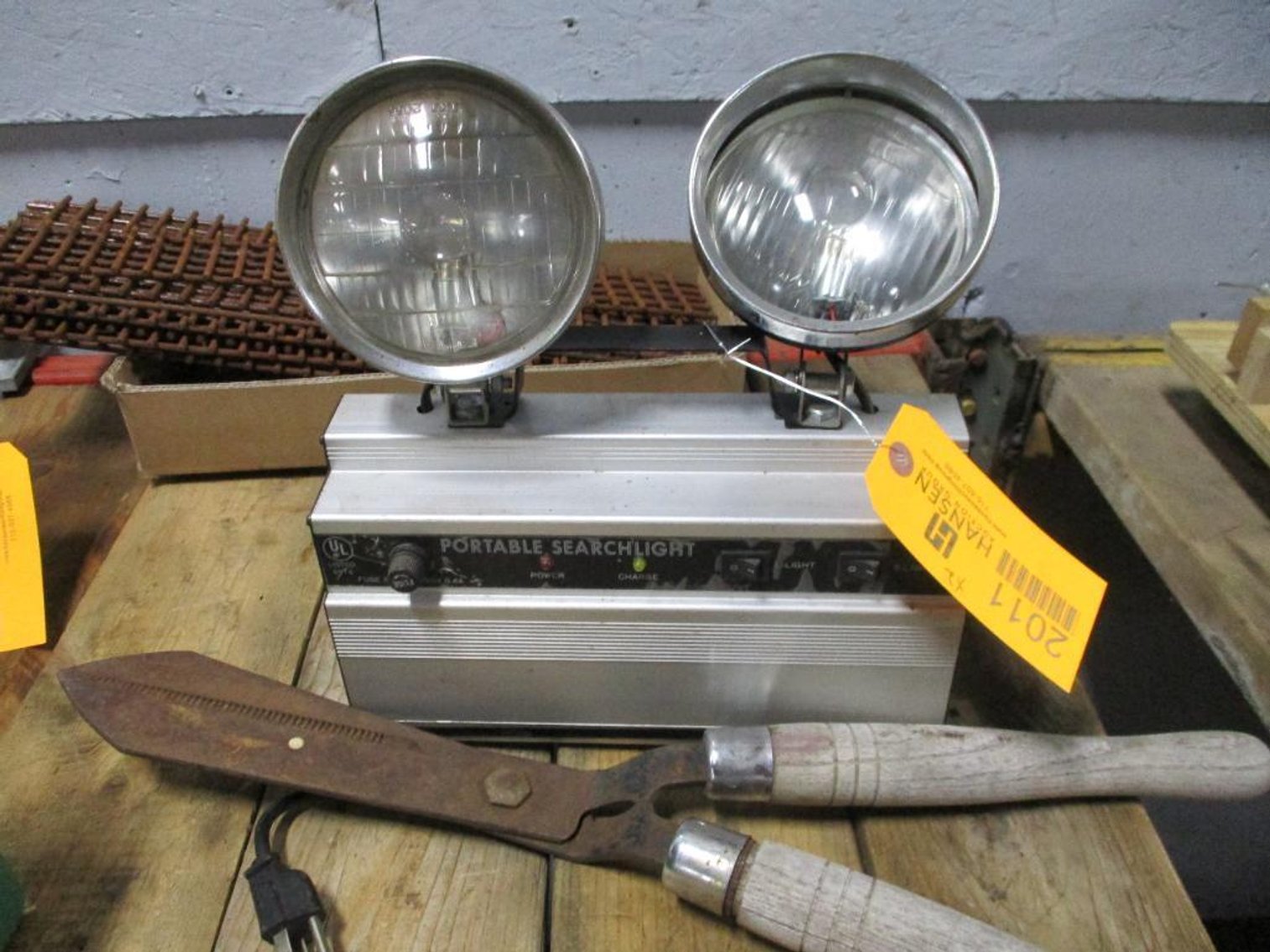 Vintage Portable Search Light and Garden Clipper (CW)