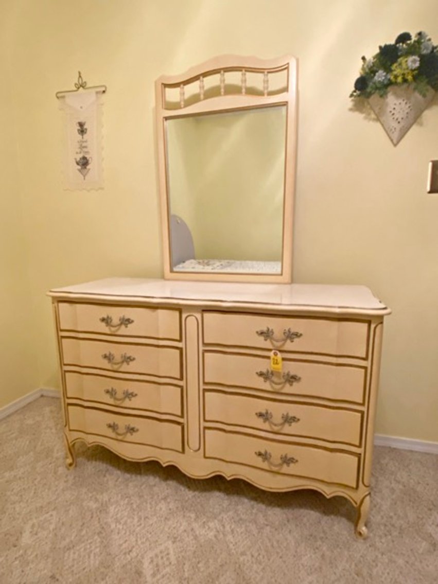 8: Vintage 60's French Provincial Dresser