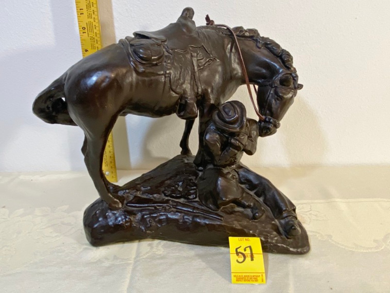 2: Horse Figure w/Harmonica Playing Cowboy