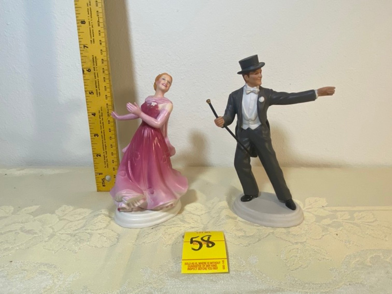 3: Ginger Rogers & Fred Astaire Porcelain Figures 
