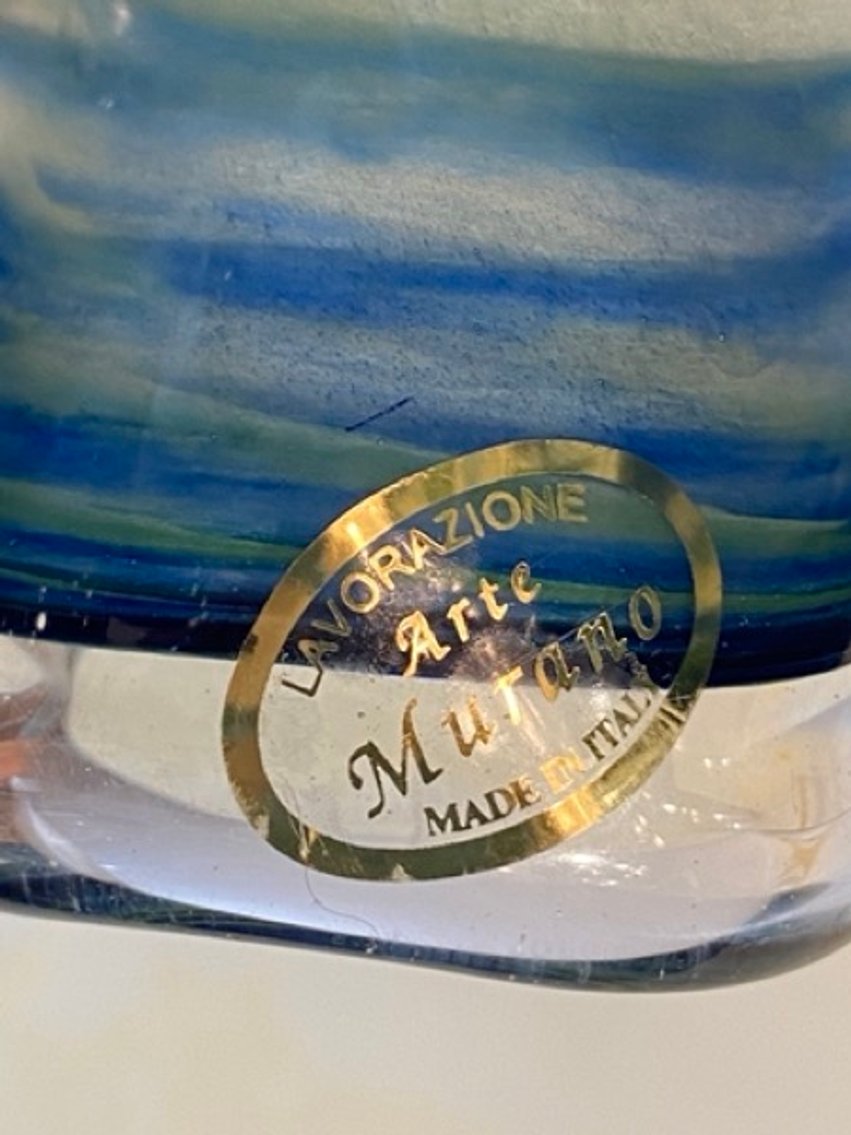 3: Lavorazione Murano Arte Glass, Italy Vase