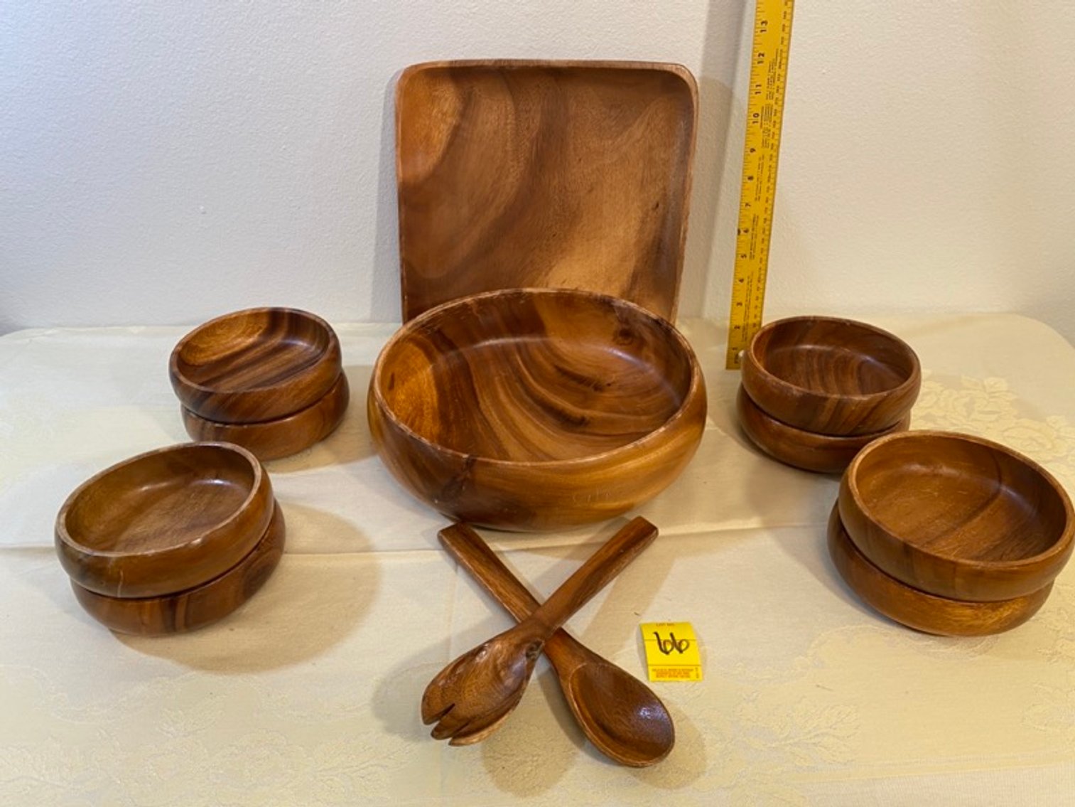 2: Monkey Pod Wood Salad Service