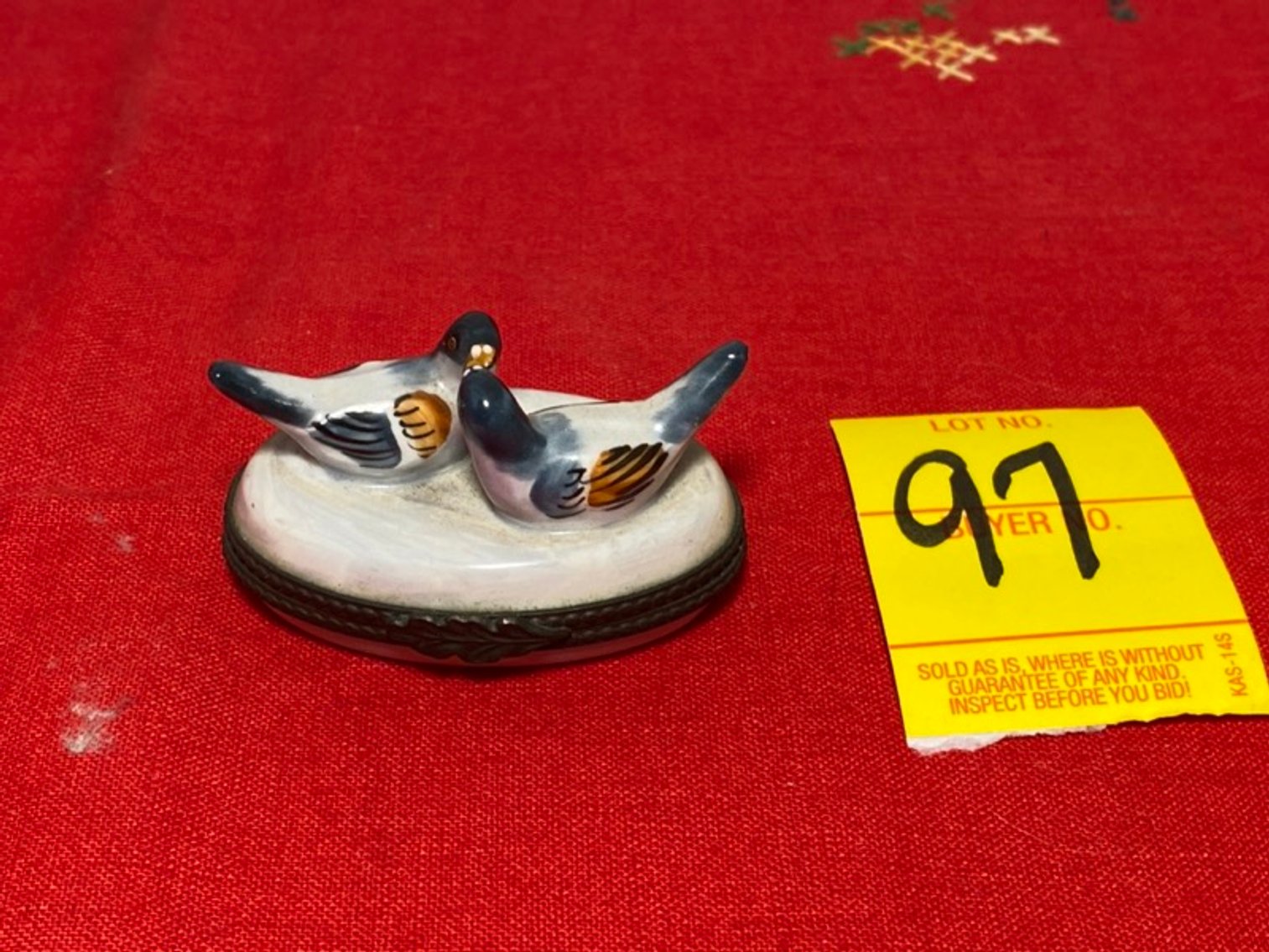 3: Limoges France Hand Painted Pill Box