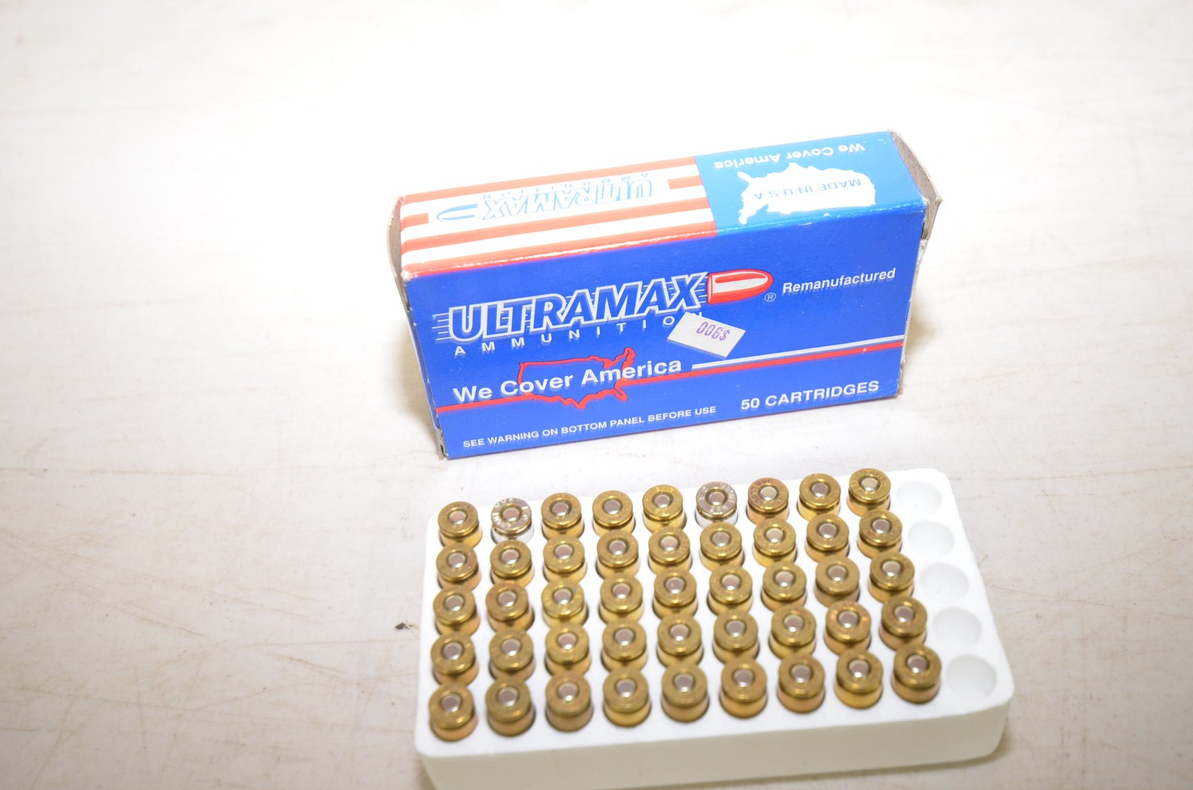 Partial Box Ultramax 9mm 115gr Full Metal Jacket - 45 Cartridges