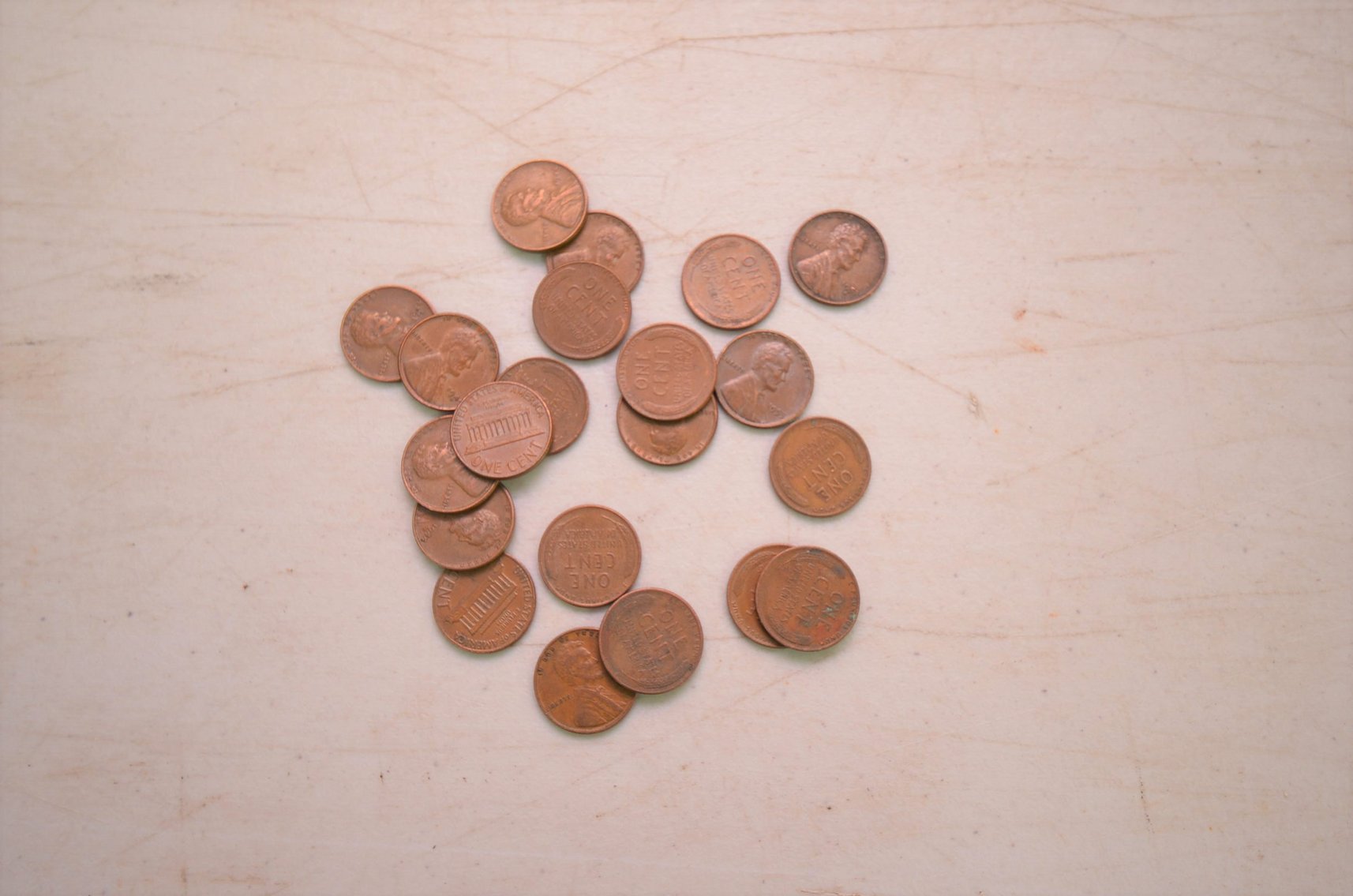 (21) Wheat Pennies