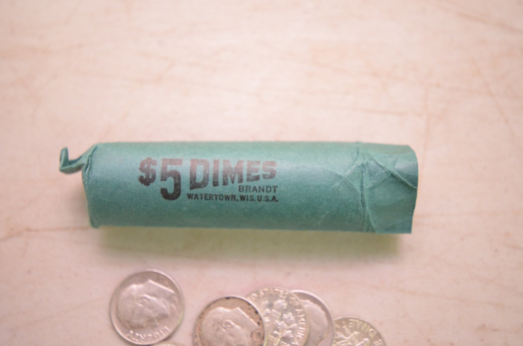 $5 Roll of Pre-1964 Dimes