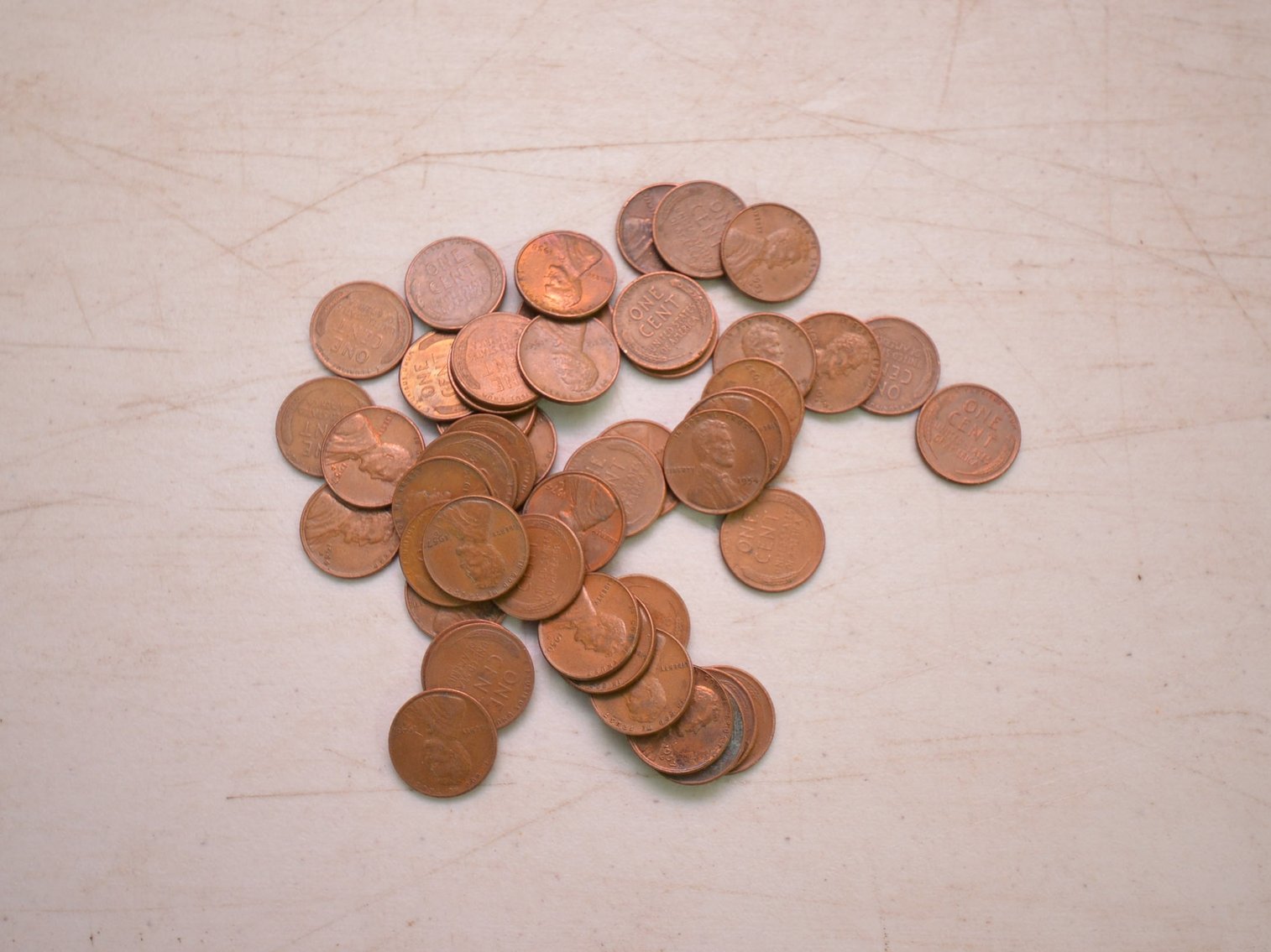 (50) Wheat Pennies