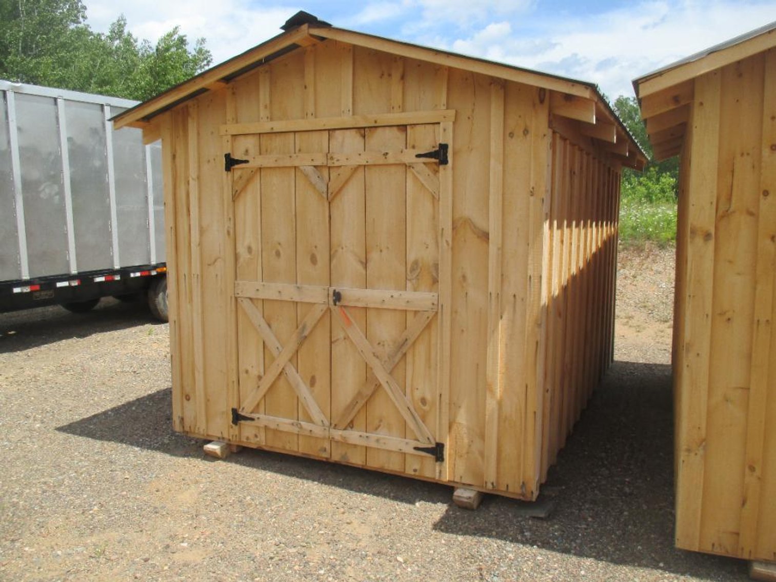 Amish Built 8'x12' Storage Shed on Skids with Steel Roof (Harshaw, WI)