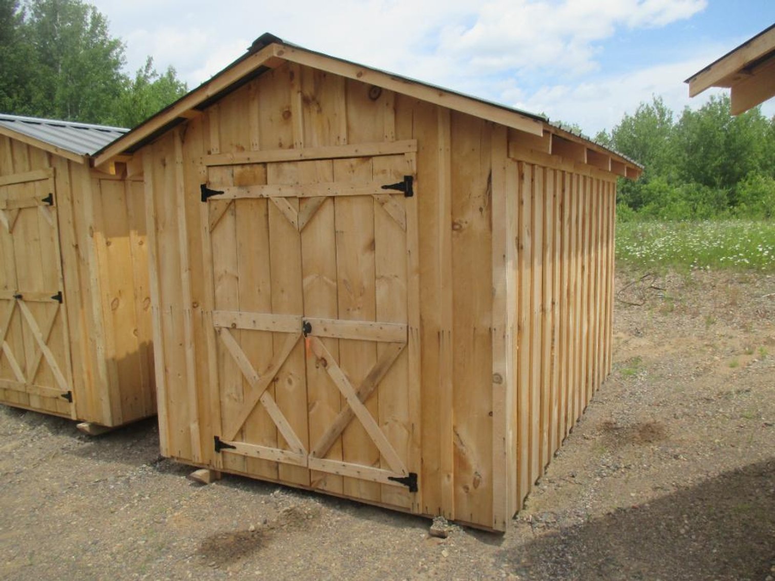 Amish Built 8'x12' Storage Shed on Skids with Steel Roof (Harshaw, WI)