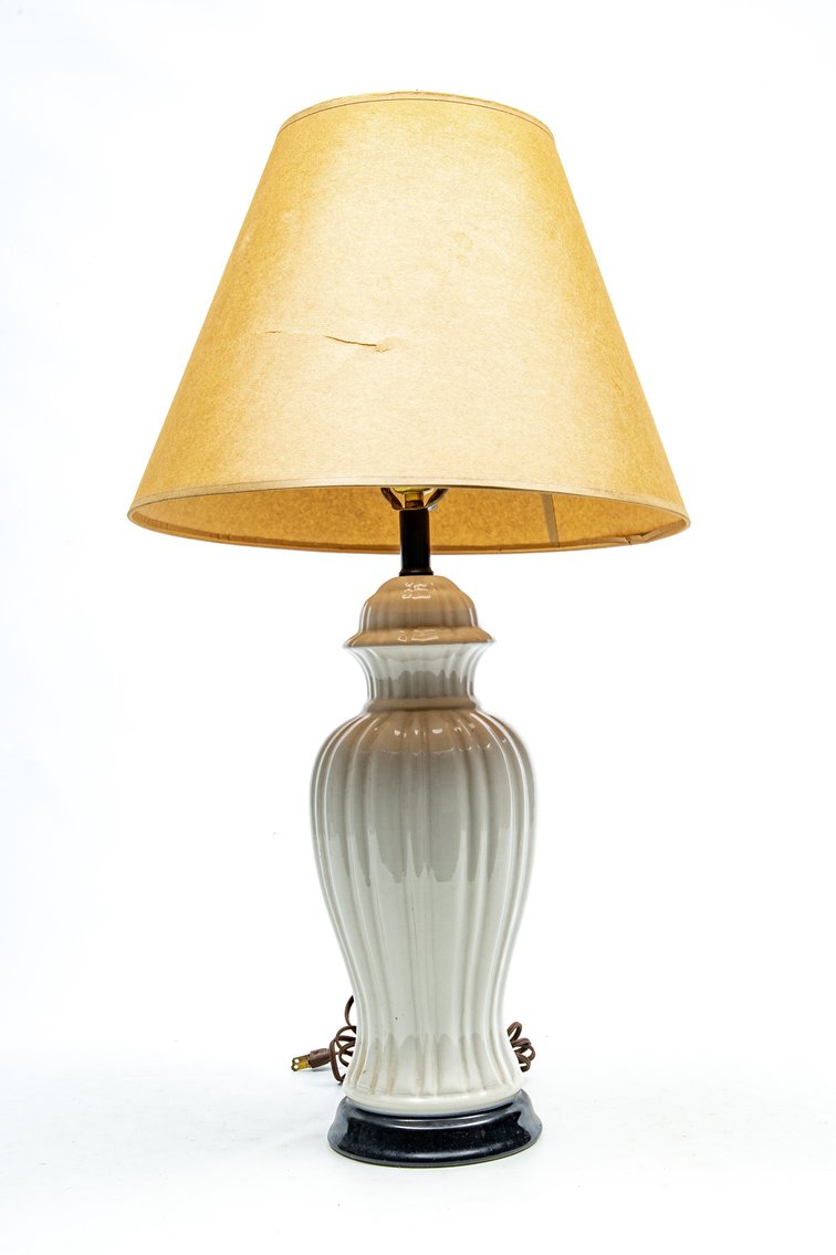 White Ceramic Table Top Lamp