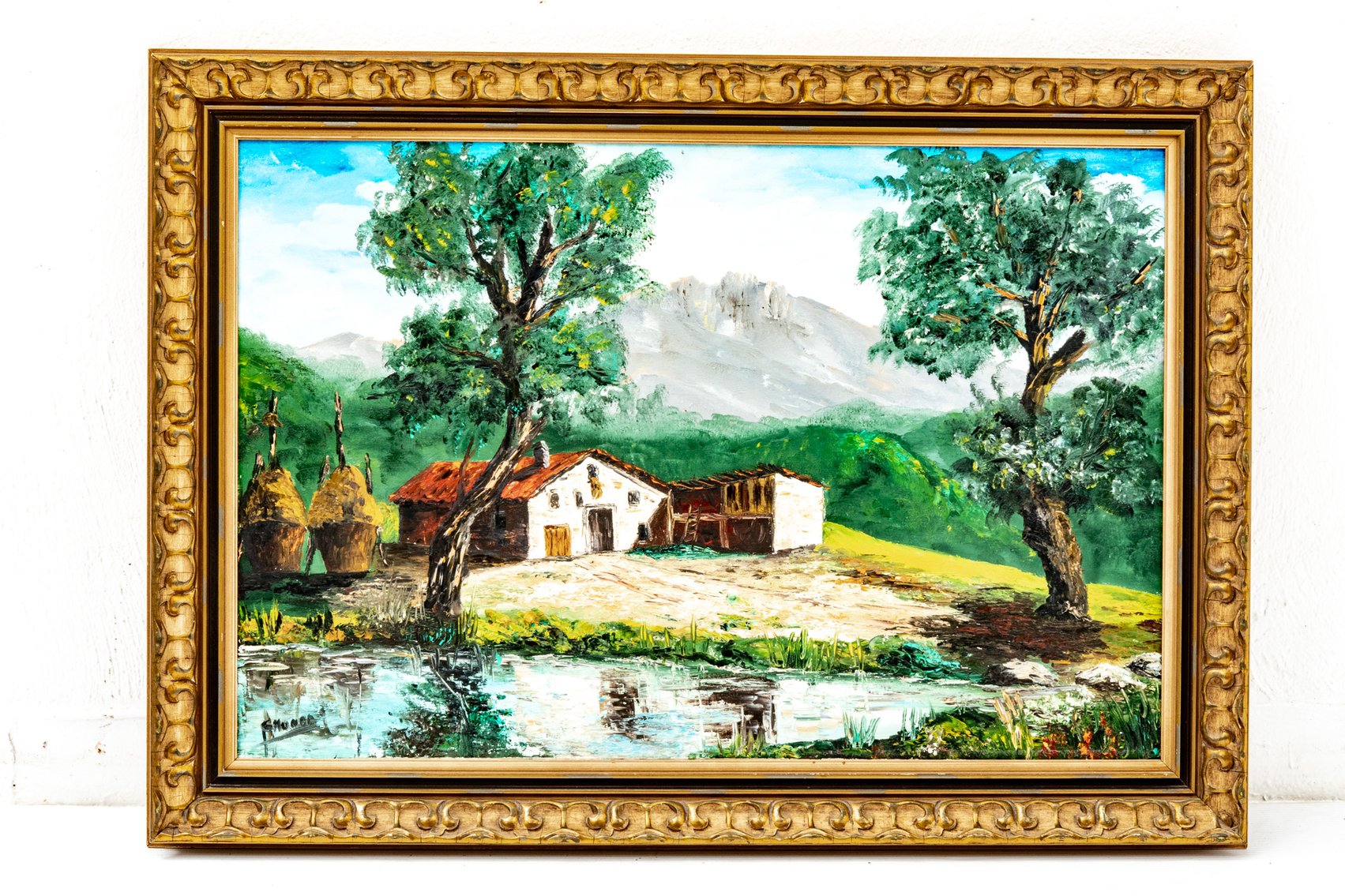Original G. Munar Landscape Oil Painting