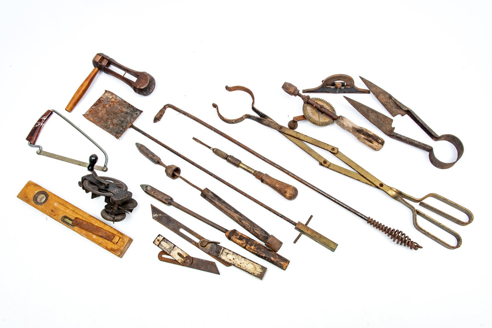 Tools - Hand Crank Drill, Wool Shears, Ice Tongs..