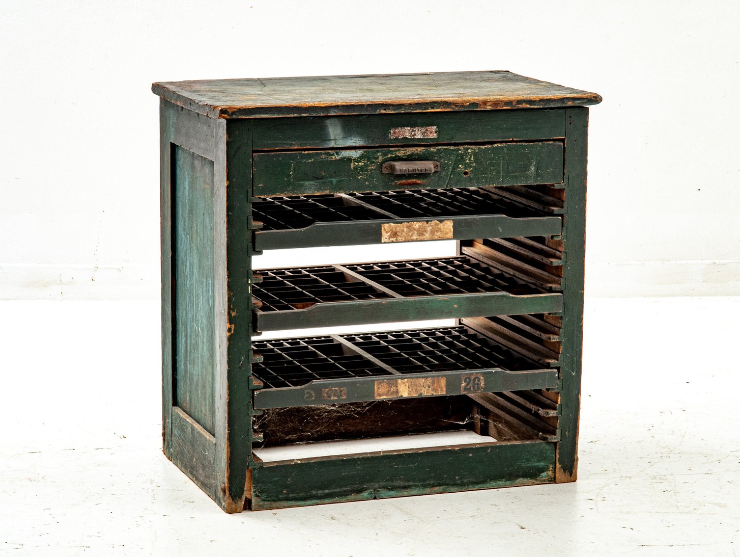 Hamilton Printing Press Cabinet