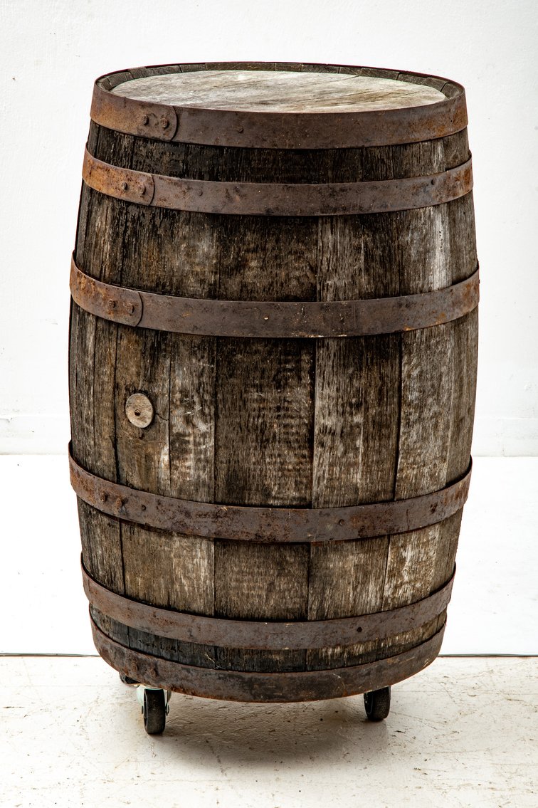 Primitive Wooden Barrel