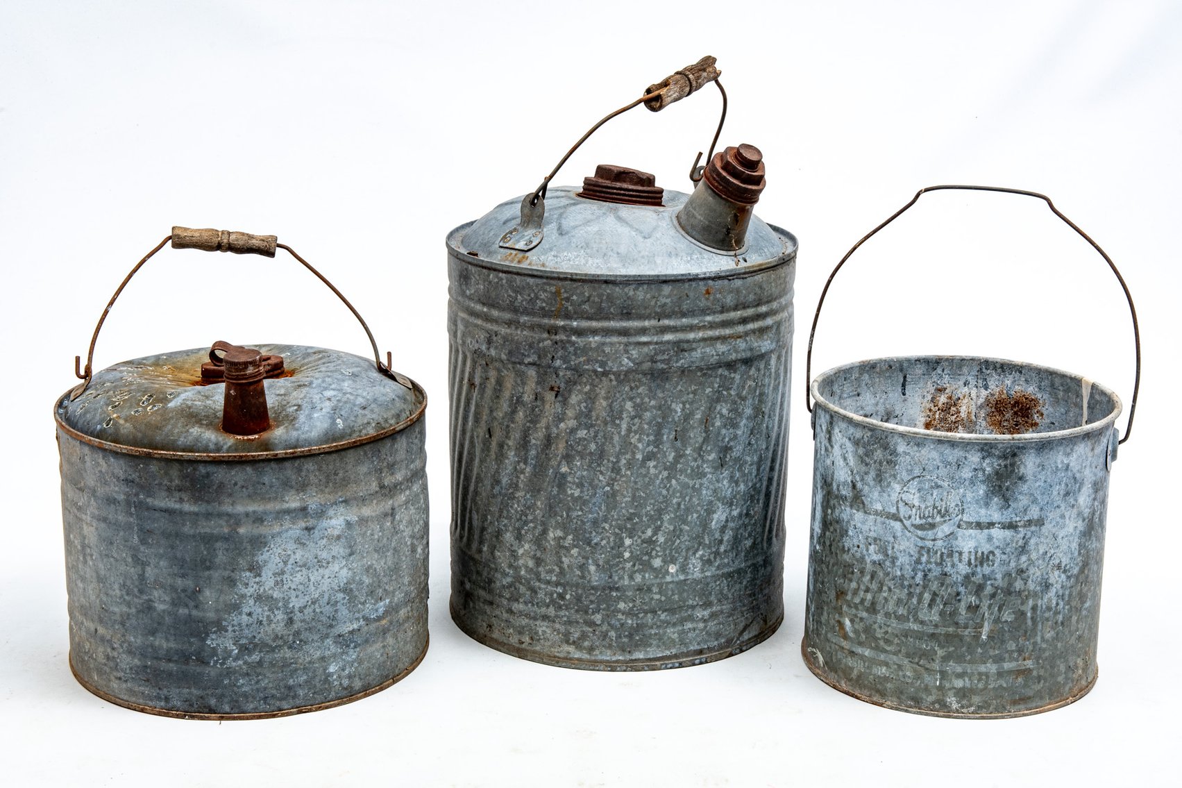 Galvanized Oil Cans & Pail