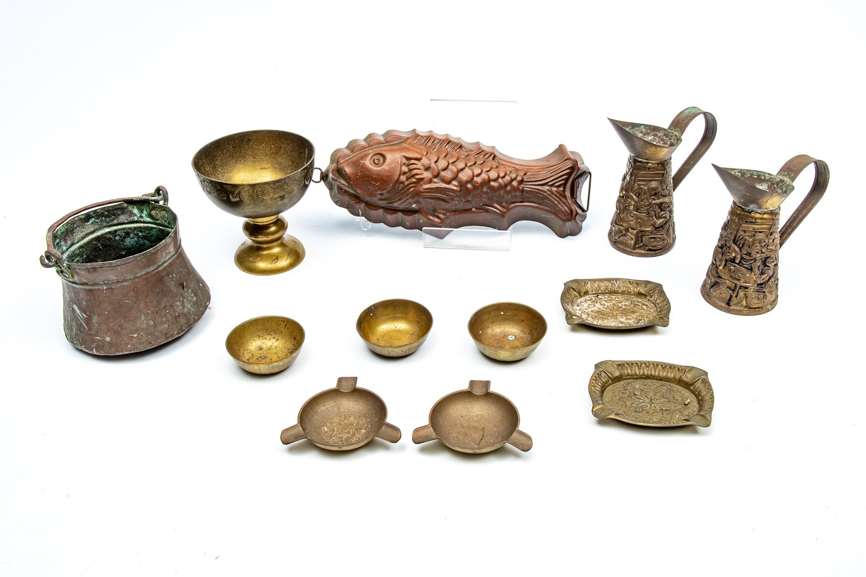 Brass & Copper Decor - Pitchers, Ashtrays, & More