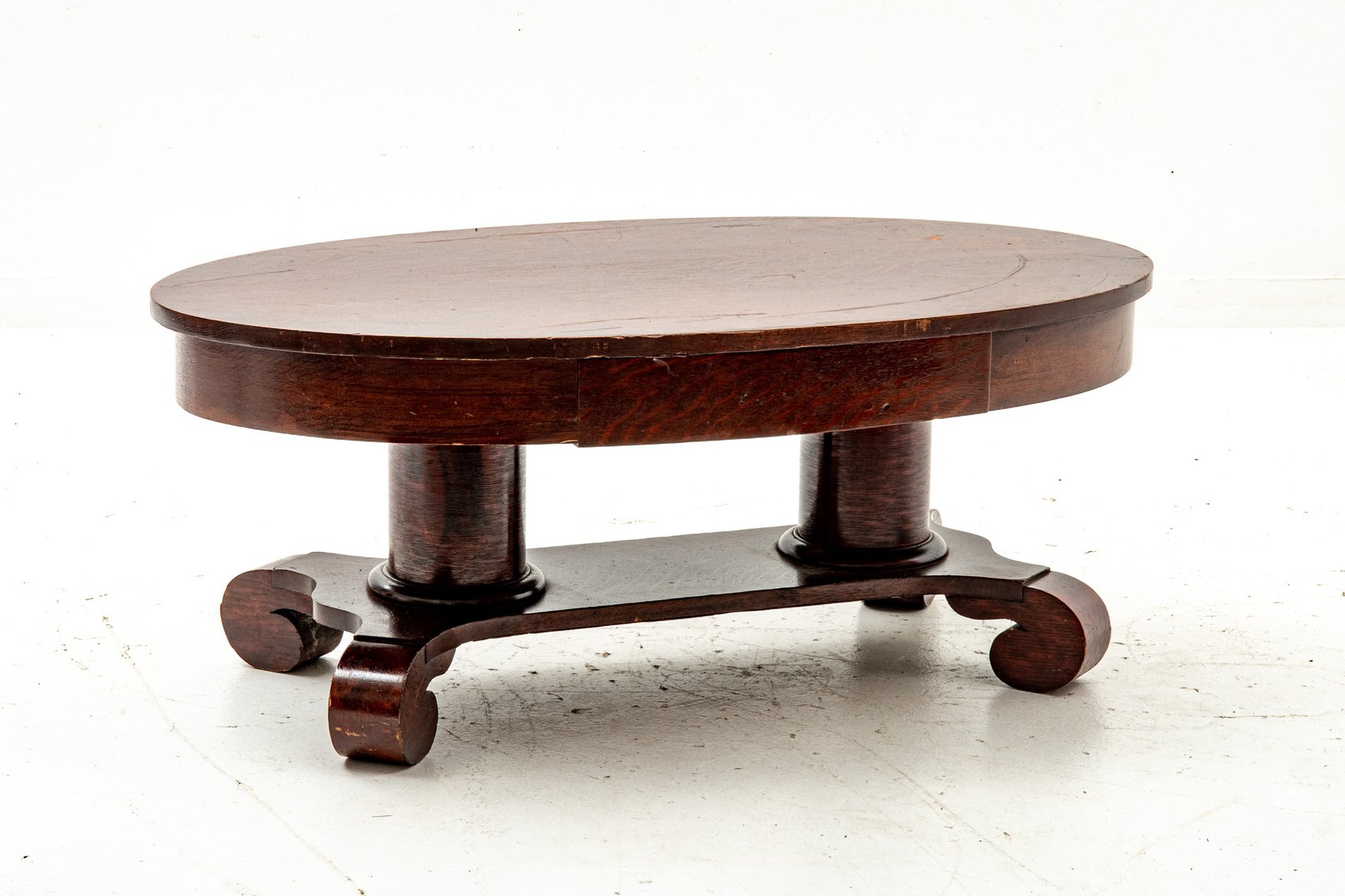 Cherry-Colored Stained Coffee Table