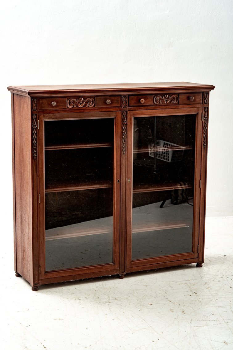 Dark Wood Book/Display Case