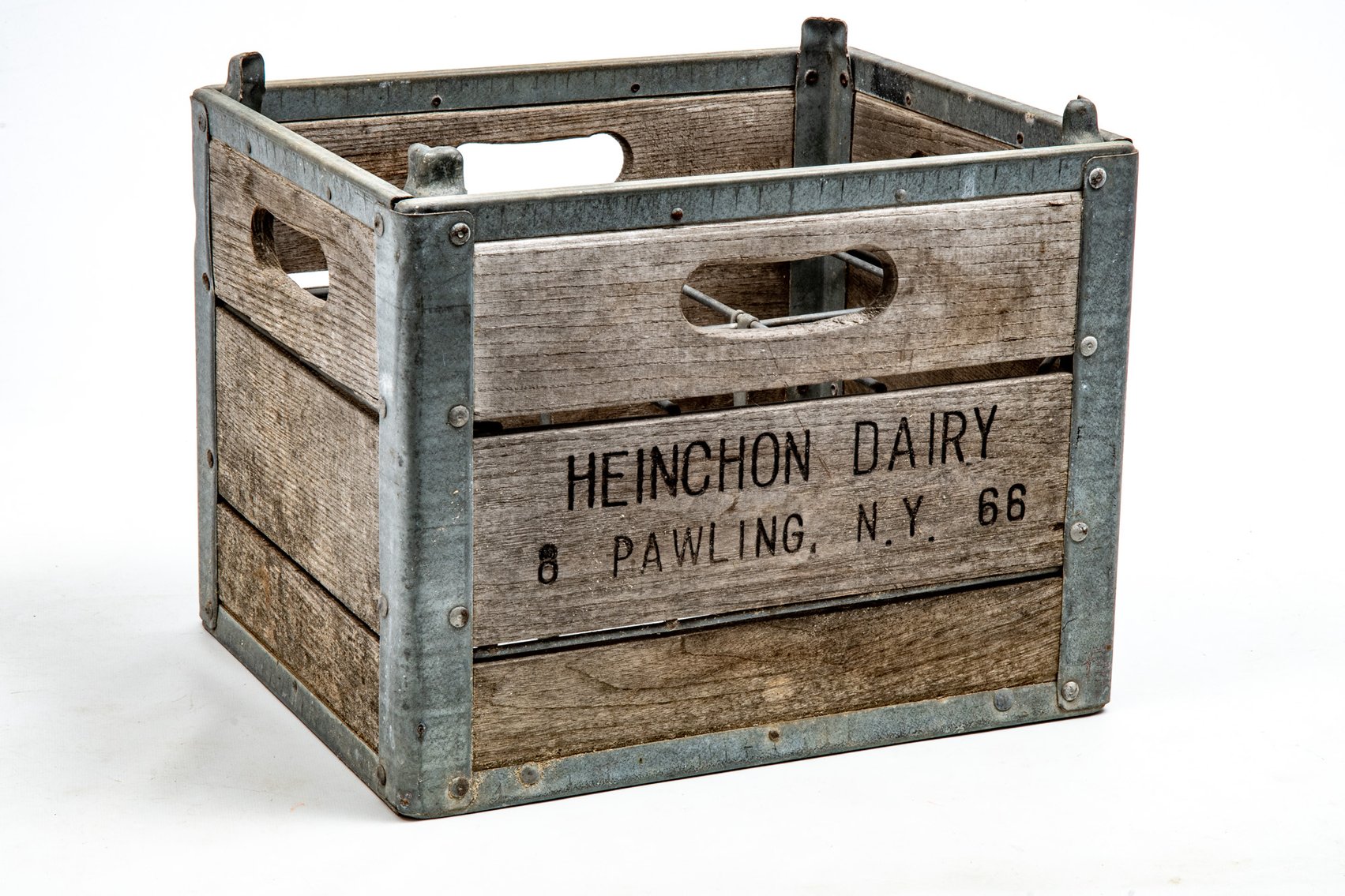 Wooden Heinchon Dairy Crate