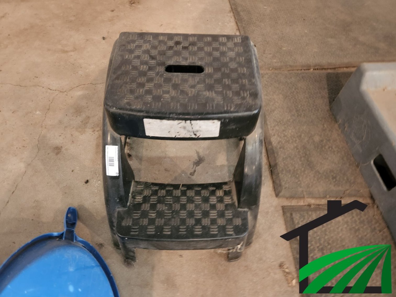 Black step stool