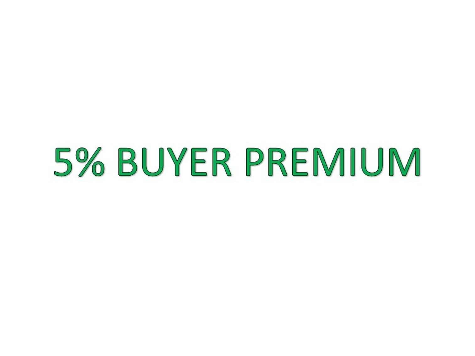 5% Buyer Premium