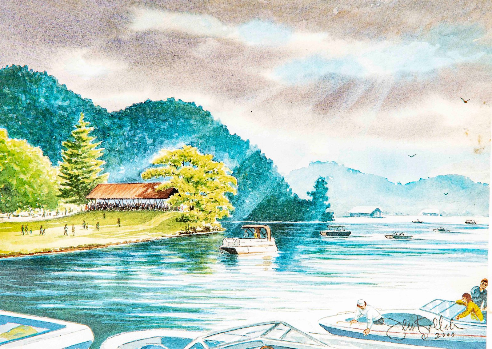 John Kollock 'Sunday on Burton' S/N Print