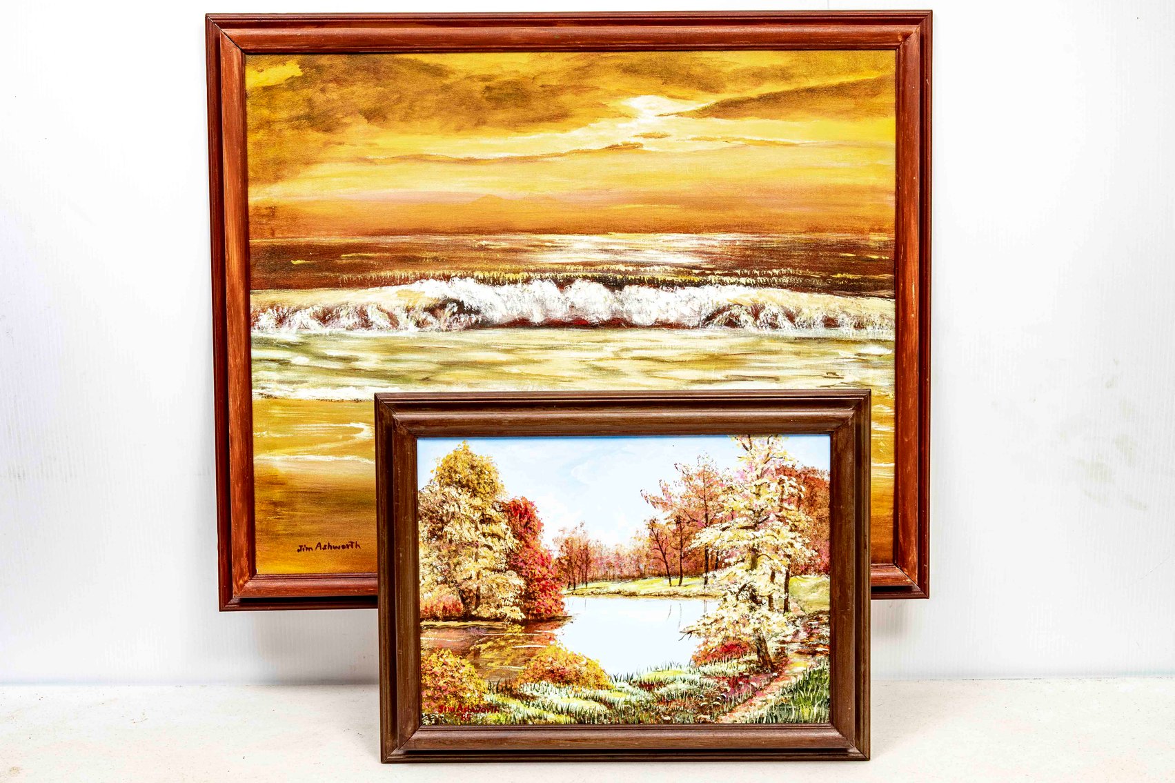 2 Original Paintings Signed Jim Ashworth